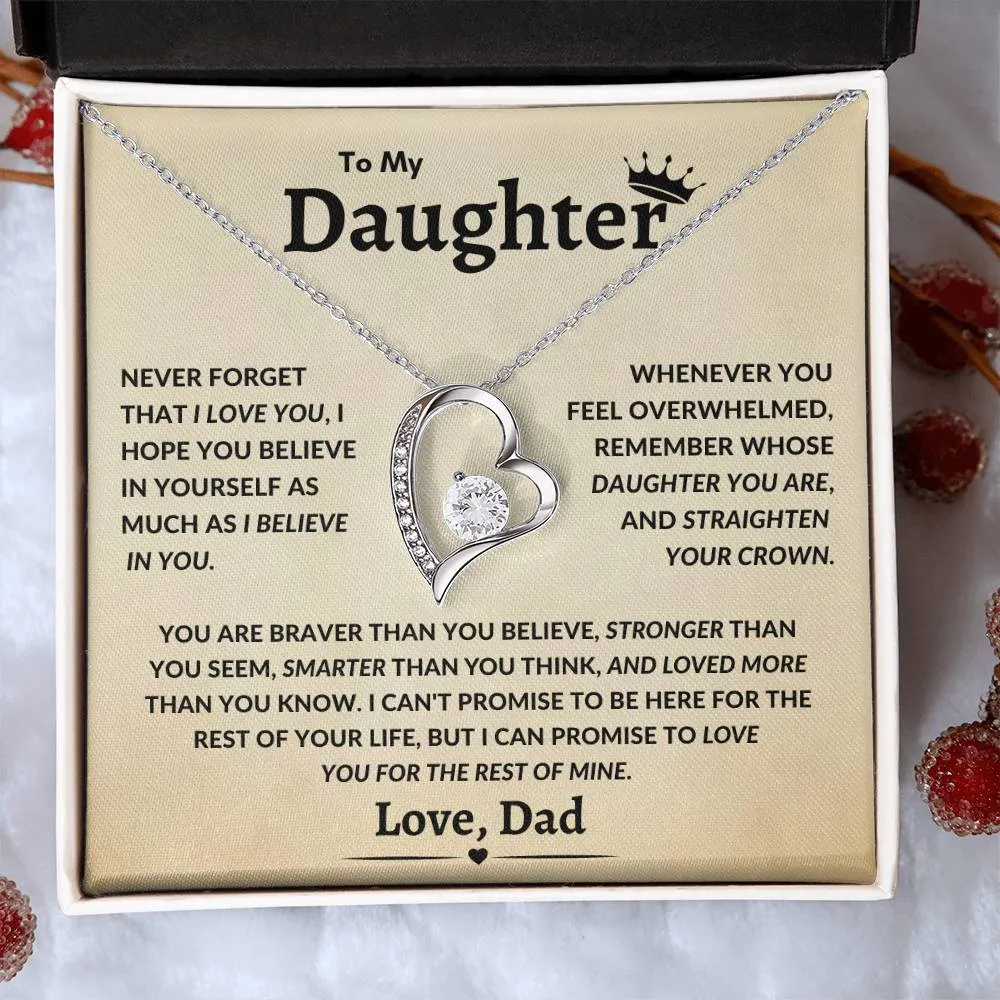 To My Daughter Never Forget That I Love You Timeless Love