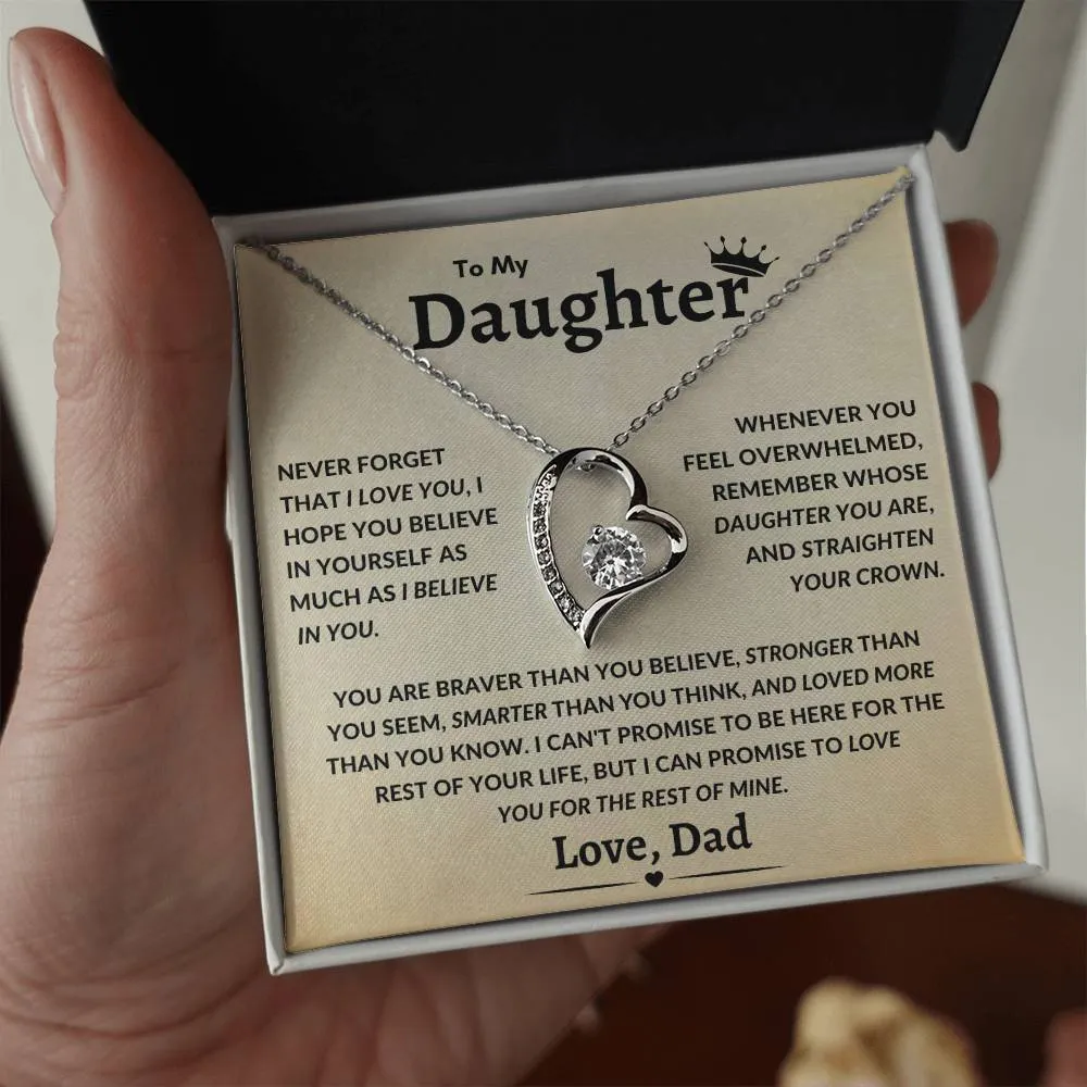To My Daughter Never Forget That I Love You Timeless Love