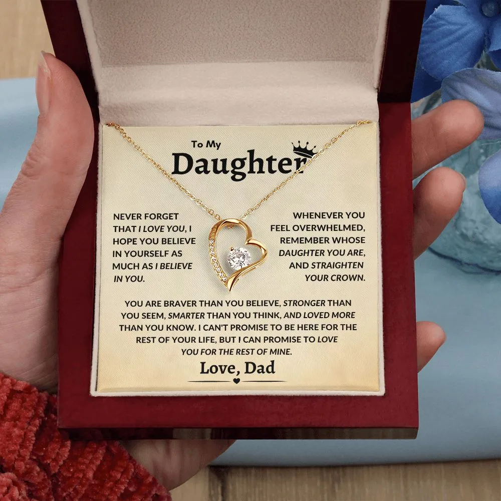 To My Daughter Never Forget That I Love You Timeless Love