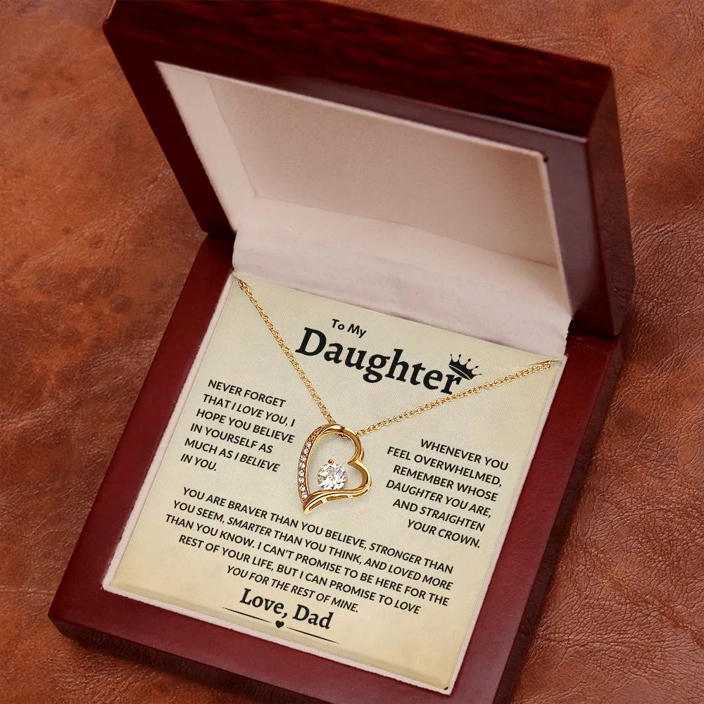 To My Daughter Never Forget That I Love You Timeless Love