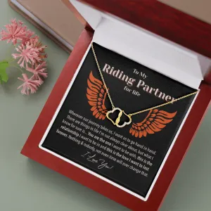 To My Riding Partner For Life - Our Journey - Luxury 10k Solid Gold w/ 0.07 carat Diamonds