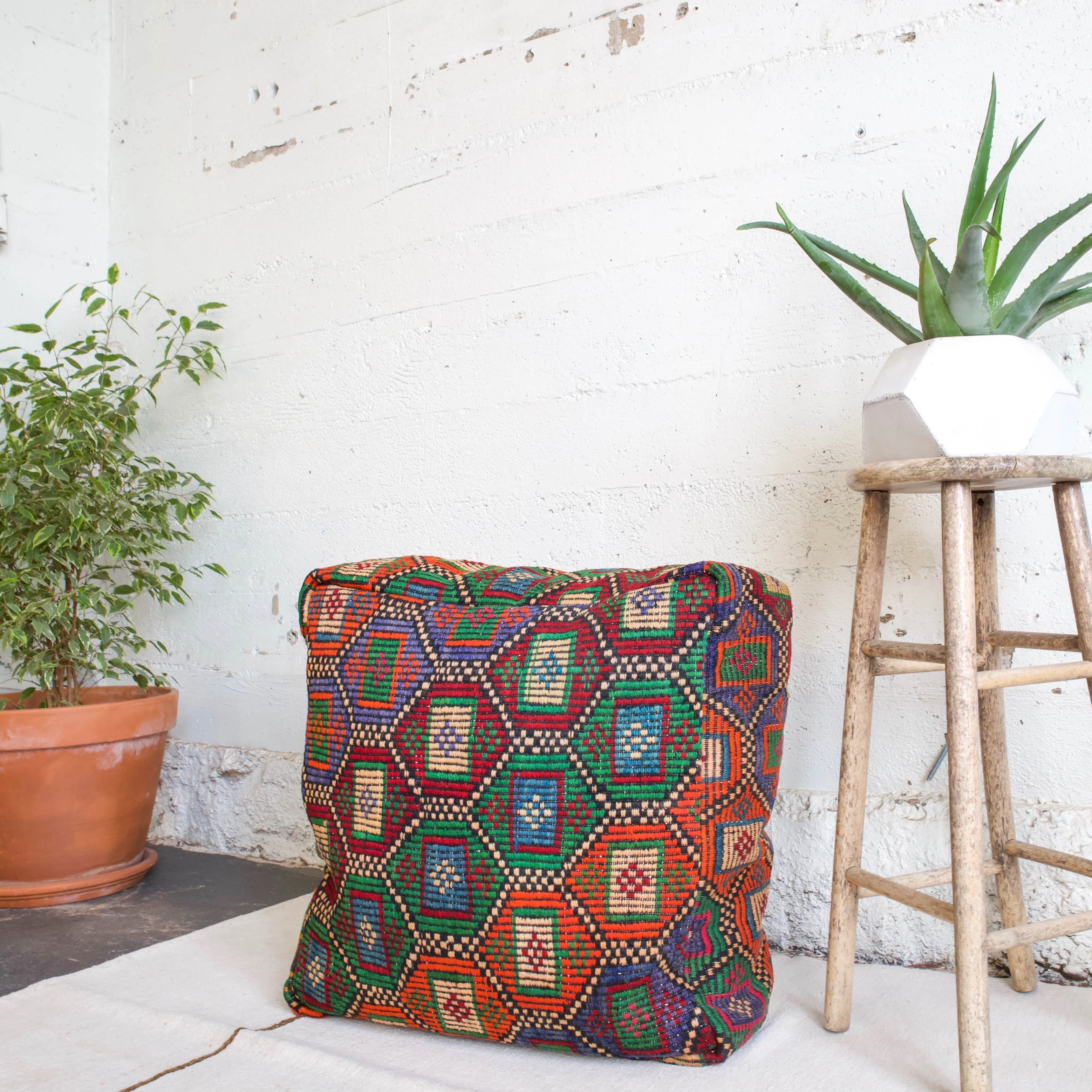 Turkish Kilim Floor Cushion