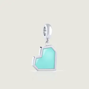 Turquoise Ararat Heart Charm