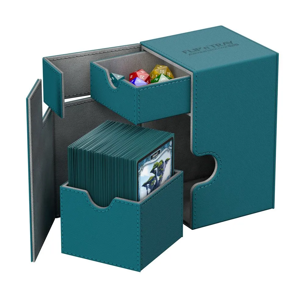 Ultimate Guard Flip´n´Tray Deck Case 100  XenoSkin Petrol Blue