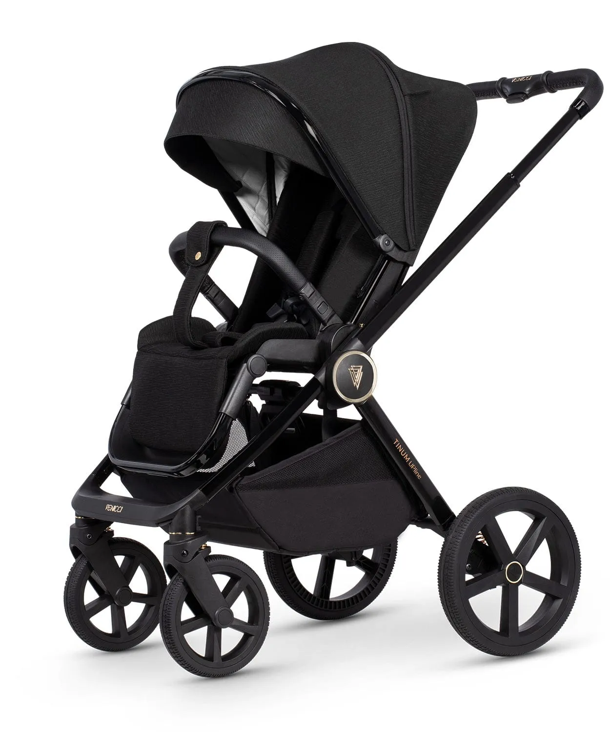 Venicci 3 in 1 Tinum UPLINE Pebble 360 PRO 2 Travel System - All Black