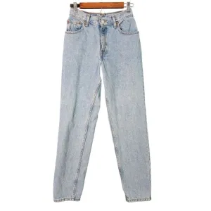 Vintage Levis 550 Relaxed Fit Light Wash Denim High-Waisted Mom Jeans Womens 24&quot;