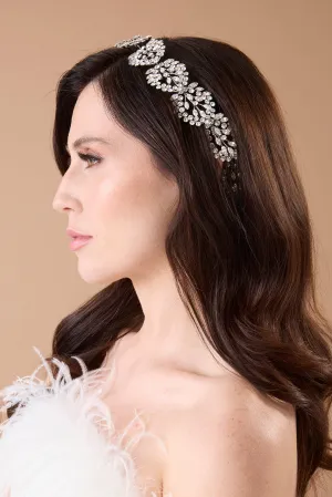 VIOLET Swarovski Crystal Luxurious Vine Headpiece
