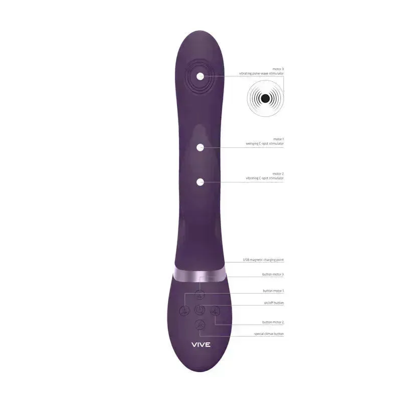 VIVE Aimi -  -  22.3 cm USB Rechargeable Rabbit Vibrator