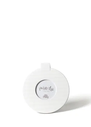 WHITE STRIPE ROUND FRAME