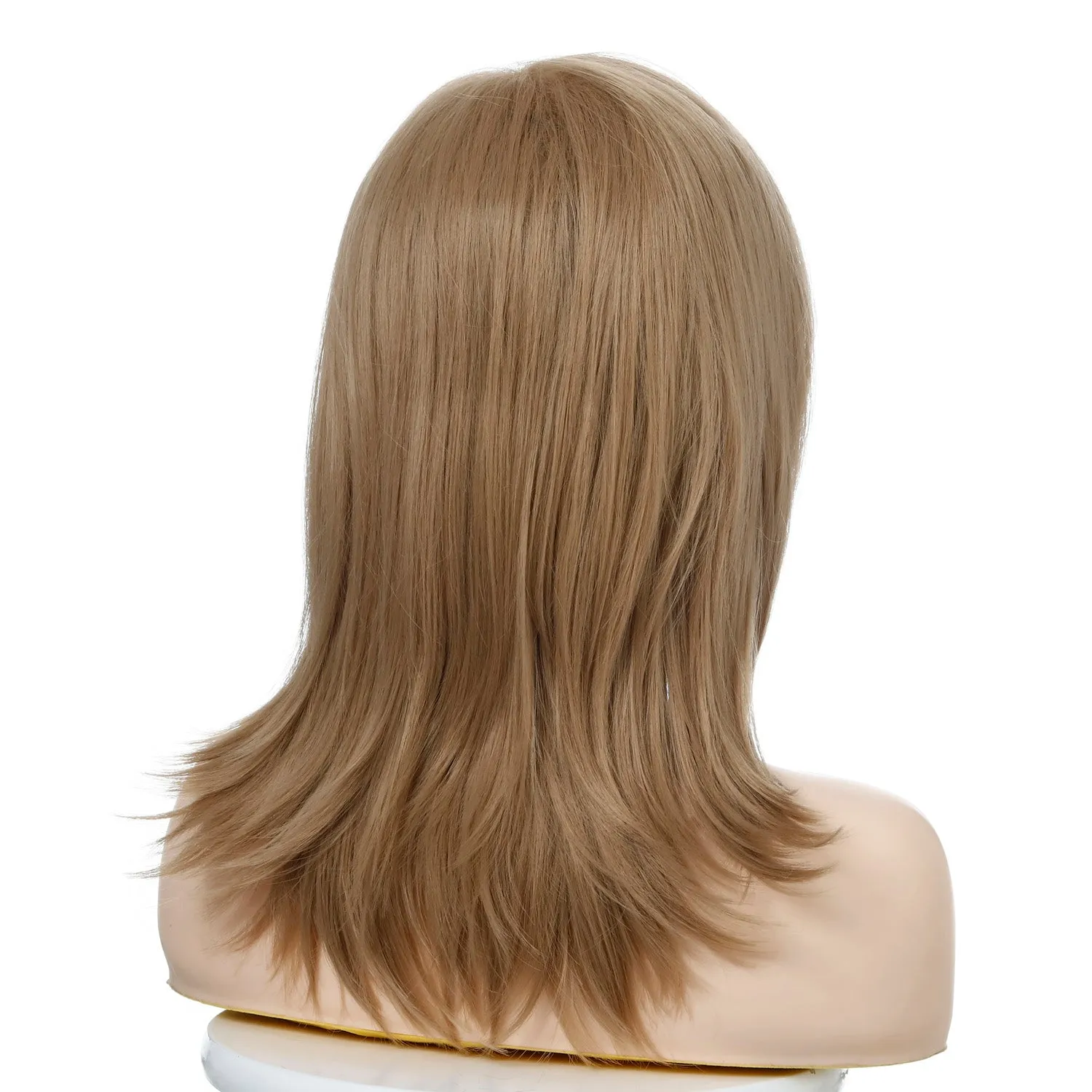 Whitney | Blonde Long Straight Synthetic Hair Wig With Bangs