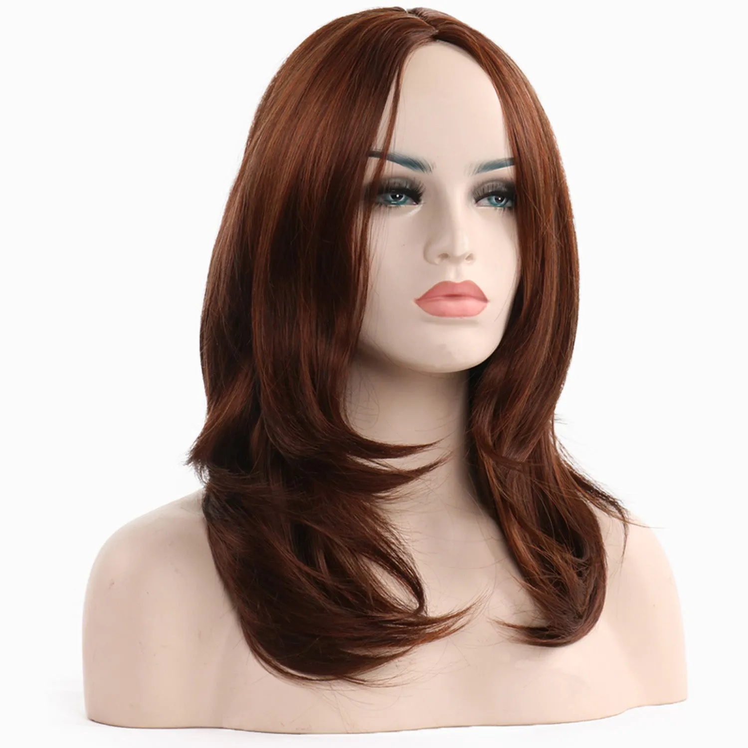 Winne | Brown Long Straight Synthetic Hair Wig