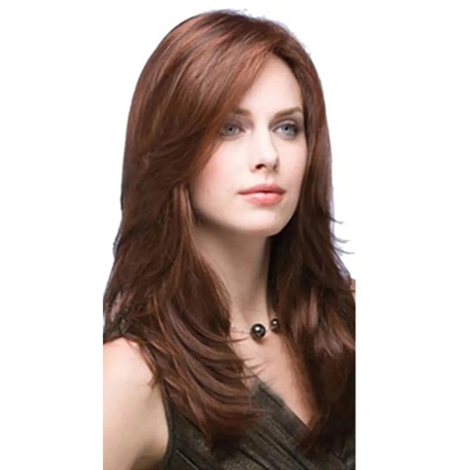 Winne | Brown Long Straight Synthetic Hair Wig