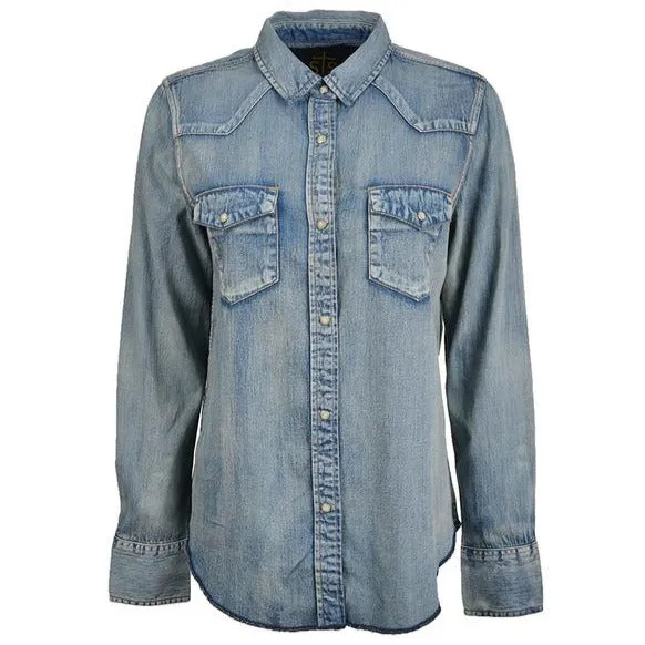 Women's Denim Snap Shirt