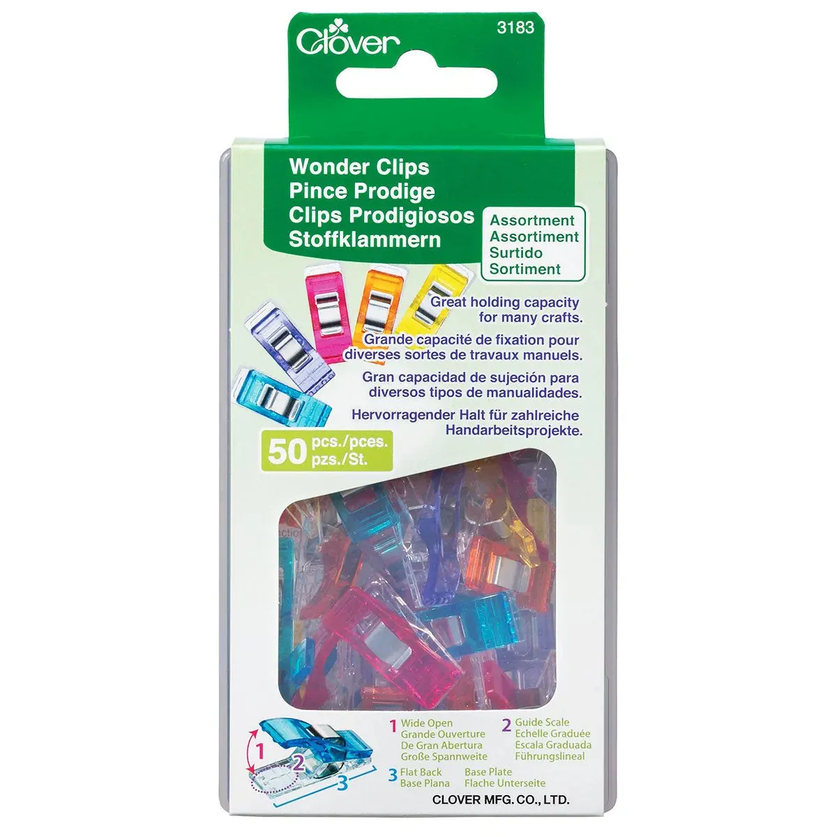 Wonder Clips - Assorted Colors (50 pieces)