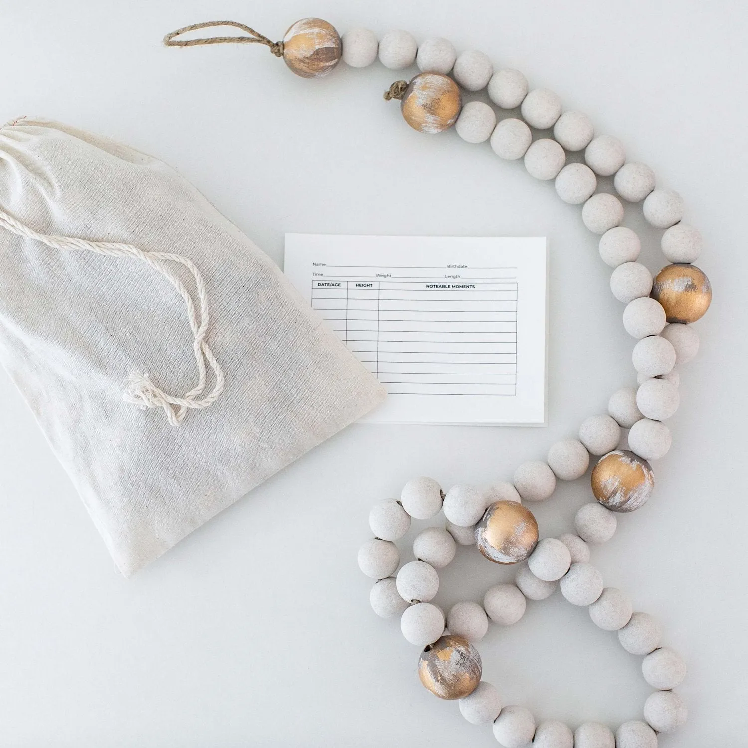 Wooden Bead Growth Chart