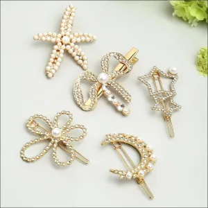Yara Pearl-Crystal Hairpins Set