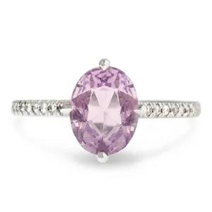 Zinnia 1.50ct Lilac Sapphire & Diamond Engagement Ring