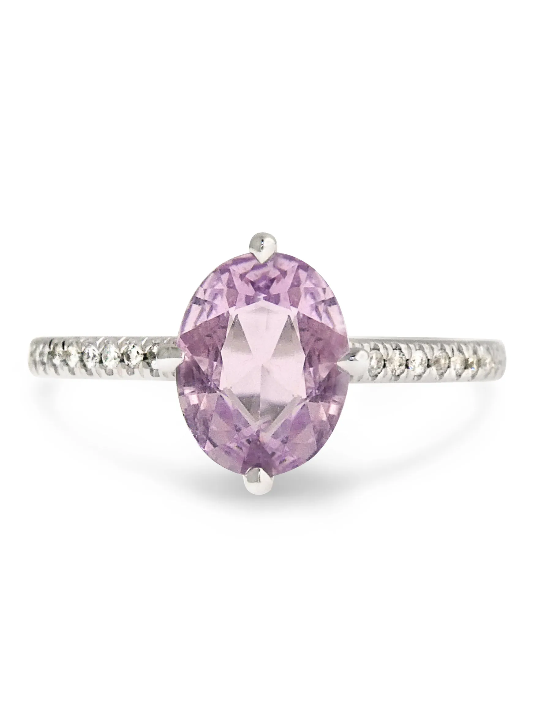Zinnia 1.50ct Lilac Sapphire & Diamond Engagement Ring
